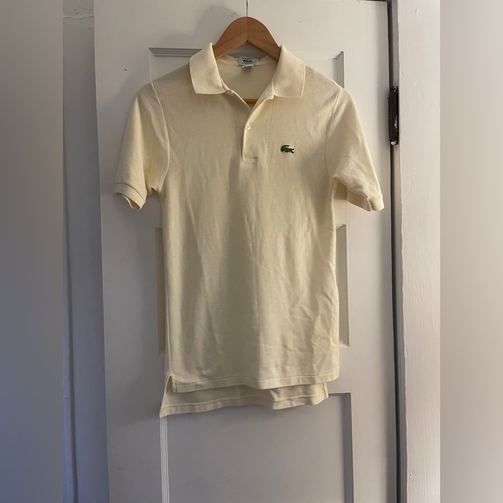 Izod Lacoste Light Yellow/Cream Polo